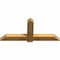 Ekena Millwork Eugene Rough Sawn Timber Gable Bracket, Western Red Cedar, 60"W x 27"H x 4"D x 6"F, 11/12 Pitch GBW060X27X0406EUG00RWR - alternate 5